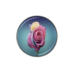 Rose Flower Love Romance Beautiful Hat Clip Ball Marker (4 Pack) by artworkshop