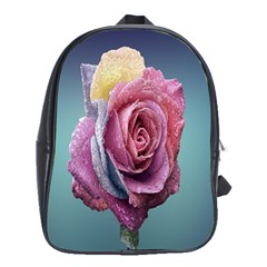 Rose Flower Love Romance Beautiful School Bag (xl) by artworkshop