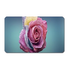 Rose Flower Love Romance Beautiful Magnet (rectangular) by artworkshop