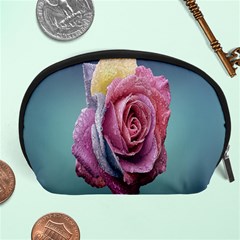 Rose Flower Love Romance Beautiful Accessory Pouch (large) by artworkshop