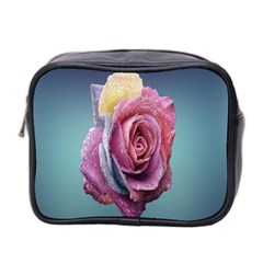 Rose Flower Love Romance Beautiful Mini Toiletries Bag (two Sides) by artworkshop