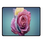 Rose Flower Love Romance Beautiful Fleece Blanket (Small) 50 x40  Blanket Front