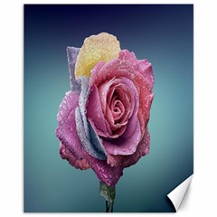 Rose Flower Love Romance Beautiful Canvas 11  X 14  by artworkshop