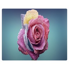 Rose Flower Love Romance Beautiful Double Sided Flano Blanket (medium)  by artworkshop