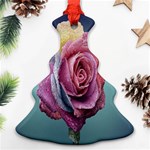 Rose Flower Love Romance Beautiful Ornament (Christmas Tree)  Front