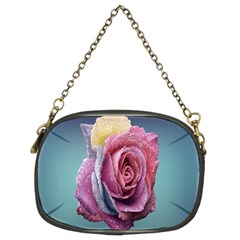 Rose Flower Love Romance Beautiful Chain Purse (two Sides) by artworkshop