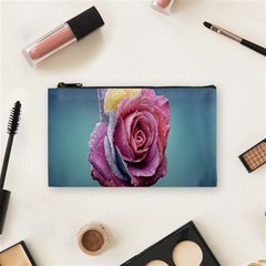 Rose Flower Love Romance Beautiful Cosmetic Bag (small) by artworkshop