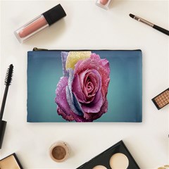 Rose Flower Love Romance Beautiful Cosmetic Bag (medium) by artworkshop