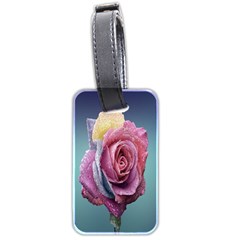 Rose Flower Love Romance Beautiful Luggage Tag (two Sides) by artworkshop