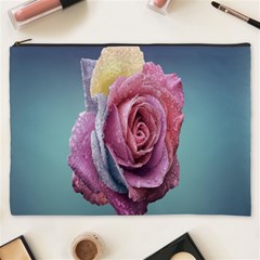 Rose Flower Love Romance Beautiful Cosmetic Bag (xxxl) by artworkshop