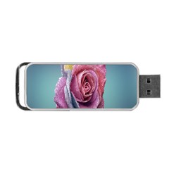 Rose Flower Love Romance Beautiful Portable Usb Flash (one Side) by artworkshop