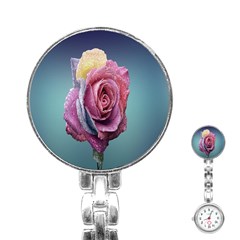 Rose Flower Love Romance Beautiful Stainless Steel Nurses Watch by artworkshop