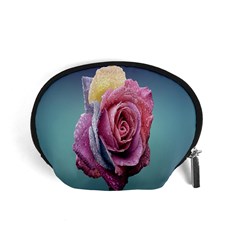 Rose Flower Love Romance Beautiful Accessory Pouch (small) by artworkshop