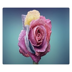 Rose Flower Love Romance Beautiful Double Sided Flano Blanket (small)  by artworkshop