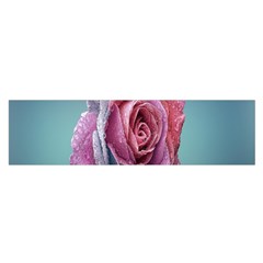 Rose Flower Love Romance Beautiful Oblong Satin Scarf (16  X 60 ) by artworkshop