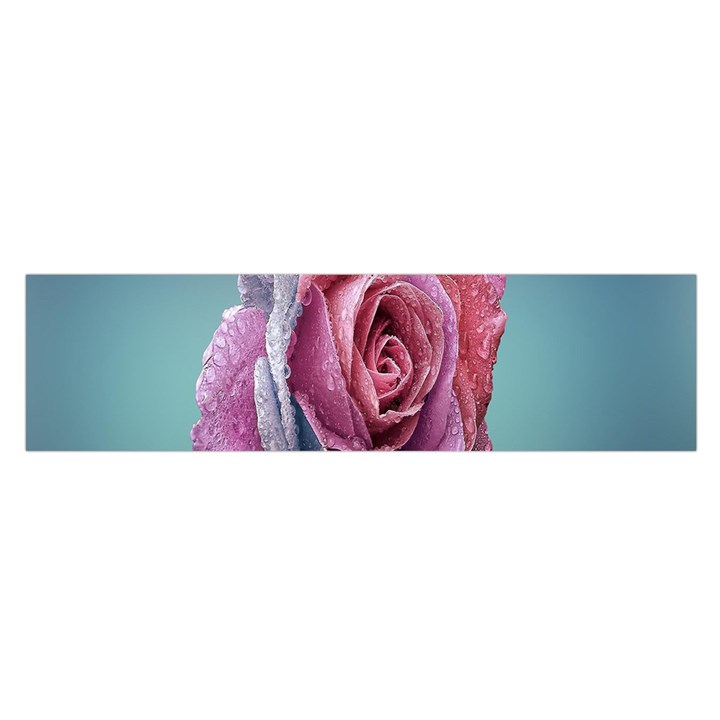 Rose Flower Love Romance Beautiful Oblong Satin Scarf (16  x 60 )