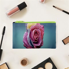 Rose Flower Love Romance Beautiful Cosmetic Bag (xs) by artworkshop