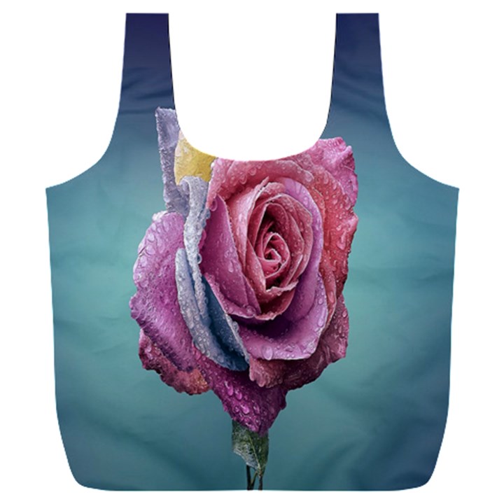 Rose Flower Love Romance Beautiful Full Print Recycle Bag (XXL)