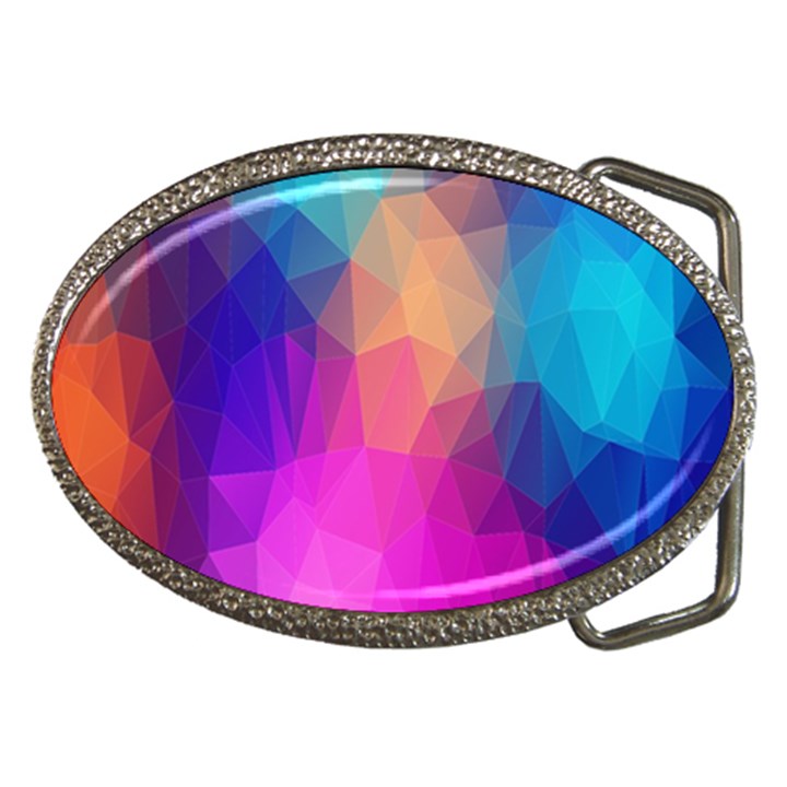 Triangles Polygon Color Belt Buckles