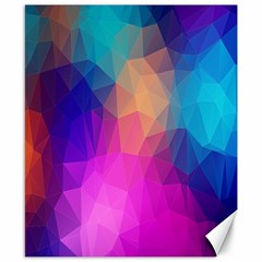 Triangles Polygon Color Canvas 8  X 10  by artworkshop