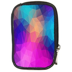 Triangles Polygon Color Compact Camera Leather Case by artworkshop