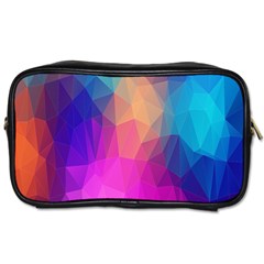 Triangles Polygon Color Toiletries Bag (one Side) by artworkshop