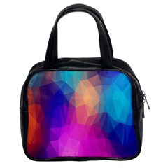 Triangles Polygon Color Classic Handbag (two Sides) by artworkshop