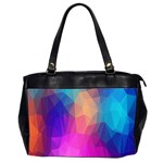 Triangles Polygon Color Oversize Office Handbag (2 Sides) Front