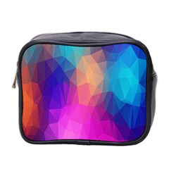 Triangles Polygon Color Mini Toiletries Bag (two Sides) by artworkshop