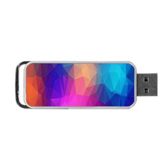 Triangles Polygon Color Portable Usb Flash (two Sides) by artworkshop