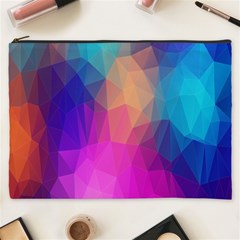 Triangles Polygon Color Cosmetic Bag (xxxl) by artworkshop