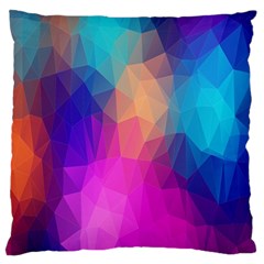 Triangles Polygon Color Standard Flano Cushion Case (two Sides) by artworkshop