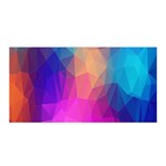 Triangles Polygon Color Satin Wrap 35  x 70  Front