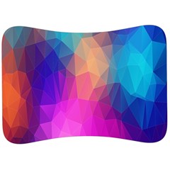 Triangles Polygon Color Velour Seat Head Rest Cushion by artworkshop