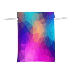 Triangles Polygon Color Lightweight Drawstring Pouch (s)