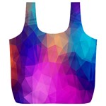 Triangles Polygon Color Full Print Recycle Bag (XXXL) Back