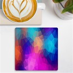 Triangles Polygon Color UV Print Square Tile Coaster  Front