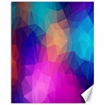 Triangles Polygon Color Canvas 11  x 14  10.95 x13.48  Canvas - 1