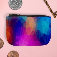 Triangles Polygon Color Mini Coin Purse by artworkshop