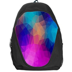 Triangles Polygon Color Backpack Bag by artworkshop