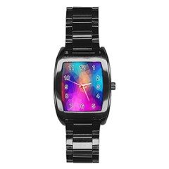 Triangles Polygon Color Stainless Steel Barrel Watch by artworkshop