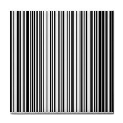 Barcode Pattern Tile Coaster by Sapixe