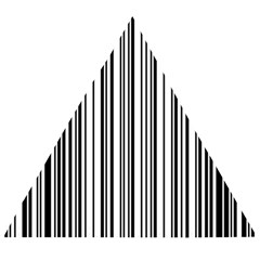 Barcode Pattern Wooden Puzzle Triangle by Sapixe