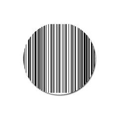 Barcode Pattern Magnet 3  (round) by Sapixe