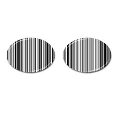 Barcode Pattern Cufflinks (oval) by Sapixe