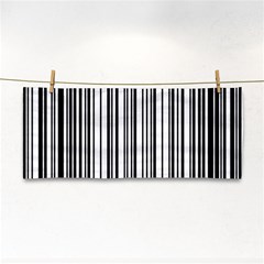 Barcode Pattern Hand Towel by Sapixe