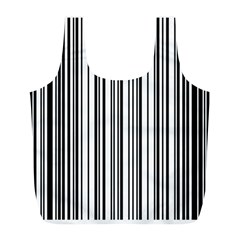 Barcode Pattern Full Print Recycle Bag (l) by Sapixe