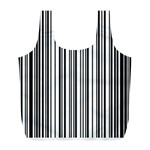 Barcode Pattern Full Print Recycle Bag (L) Back