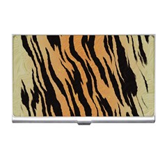 Tiger Animal Print A Completely Seamless Tile Able Background Design Pattern Business Card Holder by Amaryn4rt