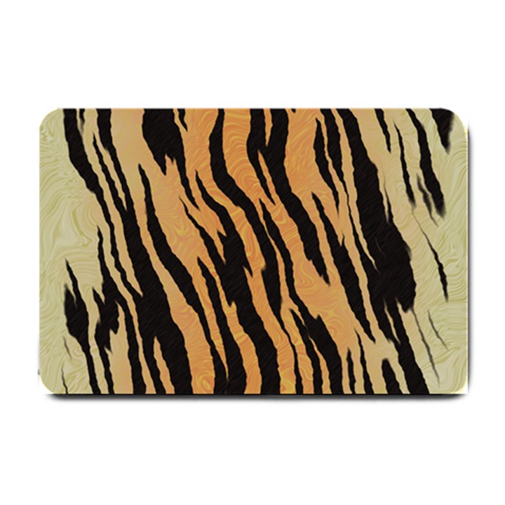 Tiger Animal Print A Completely Seamless Tile Able Background Design Pattern Small Doormat 